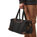 Black - Back - Quadra Heritage Leather Accents Holdall