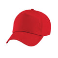 Classic Red - Front - Beechfield Childrens-Kids Original 5 Panel Cap