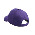 Purple - Back - Beechfield Childrens-Kids Original 5 Panel Cap