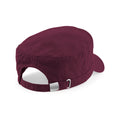 Burgundy - Back - Beechfield Unisex Adult Army Cap