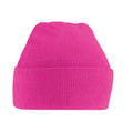 Fuchsia - Front - Beechfield Childrens-Kids Knitted Beanie