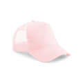 Pastel Pink-Pastel Pink - Front - Beechfield Unisex Adult Snapback Trucker Cap