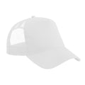 White - Back - Beechfield Unisex Adult Snapback Trucker Cap