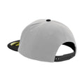 Grey-Black - Back - Beechfield Unisex Adult Original Flat Peak Snapback Cap