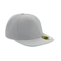 Grey-Grey - Front - Beechfield Unisex Adult Original Flat Peak Snapback Cap