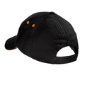 Black-Orange - Back - Beechfield Unisex Adult Ultimate Sandwich Peak Cap