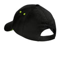 Black-Lime Green - Back - Beechfield Unisex Adult Ultimate Sandwich Peak Cap