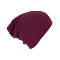 Burgundy - Front - Beechfield Unisex Adult Slouch Beanie