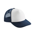 French Navy-White - Front - Beechfield Unisex Adult Vintage Snapback Trucker Cap