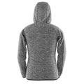 Grey - Back - Spiro Womens-Ladies Microfleece Fitness Full Zip Hoodie