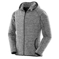 Grey - Front - Spiro Womens-Ladies Microfleece Fitness Full Zip Hoodie