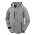 Grey-Black - Front - Spiro Mens Microfleece Fitness Full Zip Hoodie