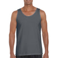 Charcoal - Lifestyle - Gildan Mens Softstyle Plain Tank Top