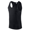 Black - Side - Gildan Mens Softstyle Plain Tank Top