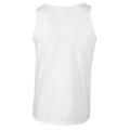 White - Back - Gildan Mens Plain Soft Tank Top