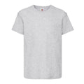 Heather Grey - Front - Fruit of the Loom Childrens-Kids Original Cotton T-Shirt