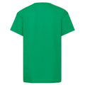 Kelly Green - Back - Fruit of the Loom Childrens-Kids Original Cotton T-Shirt