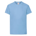 Sky Blue - Front - Fruit of the Loom Childrens-Kids Original Cotton T-Shirt