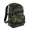 Jungle Green - Front - Bagbase Old School Camo Backpack