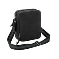 Black - Front - Quadra Vintage Canvas Crossbody Bag