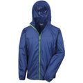 Navy-Lime - Front - Result Mens Lightweight Packaway Jacket