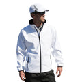 White-Black - Side - Result Core Mens Printable Soft Shell Jacket