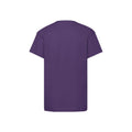 Purple - Back - Fruit of the Loom Childrens-Kids Original T-Shirt