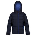 Navy-Royal Blue - Front - Regjun Boys Scholar Thermal Jacket