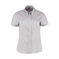 Black - Side - Kustom Kit Ladies Corporate Oxford Short Sleeve Shirt