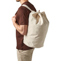 Natural - Back - Quadra Canvas Duffel Bags - 30 Litres