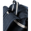 Vintage Oxford Navy - Close up - Quadra Vintage Canvas Backpack - 18 Litres