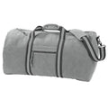 Vintage Light Grey - Front - Quadra Vintage Canvas Holdall Duffle Bag - 45 Litres