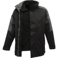 Black-Seal Grey - Back - Regatta Defender III 3-in-1 Waterproof Windproof Jacket - Performance Jacket