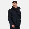 Navy-Black - Back - Regatta Defender III 3-in-1 Waterproof Windproof Jacket - Performance Jacket