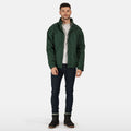 Dark Green-Dark Green - Lifestyle - Regatta Dover Waterproof Windproof Jacket (Thermo-Guard Insulation)