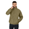 Dark Khaki-Black - Side - Regatta Dover Waterproof Windproof Jacket (Thermo-Guard Insulation)