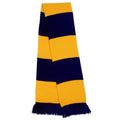 Yellow-Purple - Front - Result Mens Heavy Knit Thermal Winter Scarf