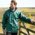 Bottle Green - Back - Result Mens Core Adult DWL Jacket (With Fold Away Hood)