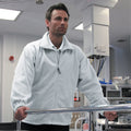 White - Side - Result Mens Full Zip Active Fleece Anti Pilling Jacket