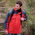 Red-Anthracite - Back - Result Mens Seneca Midweight Performance StormDri Waterproof Windproof Jacket