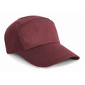 Burgundy - Front - Result Unisex Plain Baseball Cap