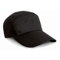 Black - Front - Result Unisex Plain Baseball Cap