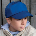 Royal - Back - Result Unisex Childrens-Kids Plain Basebll Cap