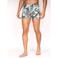 Off White-Floral - Side - Crosshatch Mens Rainforest Swim Shorts