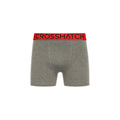 Red-Grey-Black - Lifestyle - Crosshatch Mens Knightling MVE Boxer Shorts (Pack of 3)