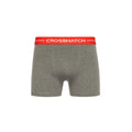 Charcoal Marl - Pack Shot - Crosshatch Mens Astral Boxer Shorts (Pack of 12)