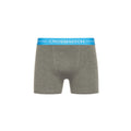 Charcoal Marl - Close up - Crosshatch Mens Astral Boxer Shorts (Pack of 12)