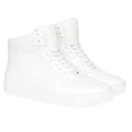 White - Front - Crosshatch Mens Arialva High Tops