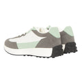 Grey-White - Back - Loyalty & Faith Womens-Ladies Livia Suede Panel Trainers