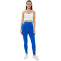 Blue - Lifestyle - Lookus Womens-Ladies Zelal Ribbed Leggings